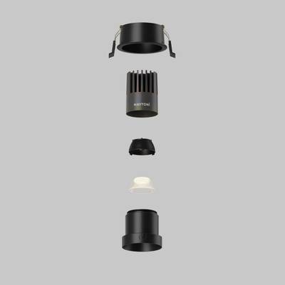 Встраиваемый светильник Dip Hight+ 3000K 10Вт 50° DL116-10W-3K-B. TM Maytoni