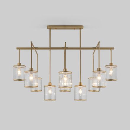 Умная потолочная люстра 60144/10 золото