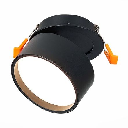 ST651.438.09 Встраиваемый поворотный светильник Черный LED 1*9W 3000K 720Lm Ra&gt;90 120° IP20 D85xH68 170-240VV
