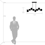 815083 Люстра CROCO 8х40W E14 ЛАТУНЬ Lightstar