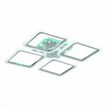 SLE200412-04 Светильник потолочный Хром/Белый LED 1*112W 3000-6000K