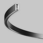 Шинопровод полукруг 650мм Flarity черный, TRX154-SR-D650-B. TM Maytoni