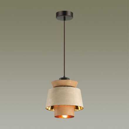 4992/1 PENDANT ODL23 521 св. коричневый/золотой/металл/экокожа Подвес E27 60W KRESSA