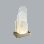 5437/12TL HIGHTECH ODL_EX25 101 бронзовый брашинг/металл/смола под алебастр/акрил Настольная лампа LED 12W 3000K 1402Лм FOROS