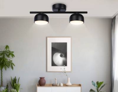 Светильник накладной TN71024/2 BK черный GX53/2 max 12W 320*80*140