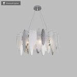 Умная подвесная люстра с фактурным стеклом 324/8