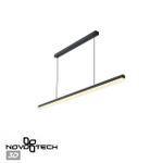 359712 LEDO NT25 334 черный Светильник подвесной диммир. со сменой цв.темпер. (пульт ДУ/прилож. Smart Life) IP20 LED 30W 220-240V 1800-4000К MONILE