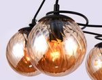 Подвесная люстра TR9022/5 BK/TI черный/янтарь E14 max 40W D560*800