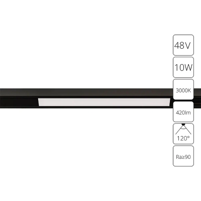 Магнитный трековый светильник Arte Lamp OPTIMA A7283PL-1BK, LED