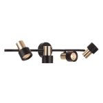 Citilux SAT CL505641 Спот поворотный с выключателем Чёрный+Золото