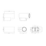 Фасадный светильник Arte Lamp TORCULAR A1807AL-1BK, 1хLED
