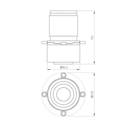 Насадка кадрирующая LGD-CROPLENS-R85 (BK) (Arlight, Металл)