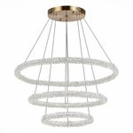 SL6110.203.03 Люстра подвесная ST-Luce Золотистый/Золотистый LED 3*35W 3000 - 6500K