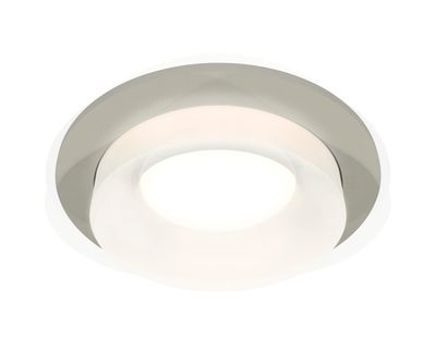 Комплект встраиваемого светильника c акрилом XC7623041 SGR/FR серый песок/белый матовый MR16 GU5.3 (C7623, N7165)