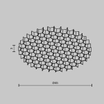 Антибликовая решётка ⌀45мм, HoneyComb-D45. TM Maytoni