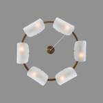 6571/6 NEOCLASSI LN25 52 медный/белый/металл/стекло Люстра E14 6*60W 220V FIORO