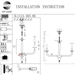 SL1114.403.06 Люстра подвесная ST-Luce Черный E14 6*40W