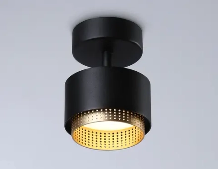 Светильник накладной TN71282  BK/GD черный/золото GX53 max 12W D95*137