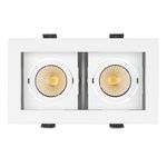 Светильник CL-KARDAN-S180x102-2x9W Warm (WH, 38 deg) (Arlight, IP20 Металл, 3 года)