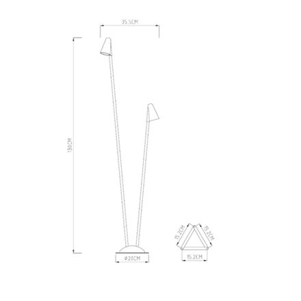 Ландшафтный светильник Arte Lamp MUPHRID A4109PA-2BK, 2хLED