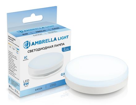 Лампа светодиодная 530906 LED GX53 9W IC 6400K 175-265V
