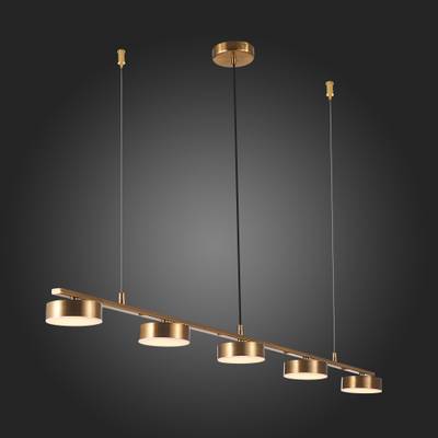 SL6000.303.05 Светильник подвесной ST-Luce Латунь/Латунь LED 5*7W 3000K