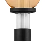 737527 Люстра EMISFERO 8W LED 250LM G ЧЕРНЫЙ/ПРОЗРАЧНЫЙ+ЯНТАРЬ 3000K Lightstar