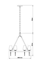 Подвесная люстра Arte Lamp STEFAN A1722SP-6BA, 6хE14