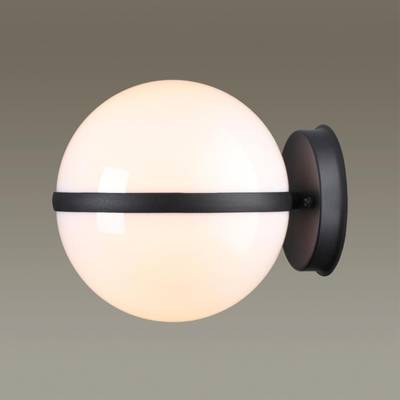 4832/1W NATURE ODL21 739 черный/акрил Ландшафтный настенный светильник E27 1*10W IP44 LOMEO LOMEO