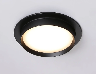 Светильник встраиваемый TN5227 BK черный GX53 D110*35