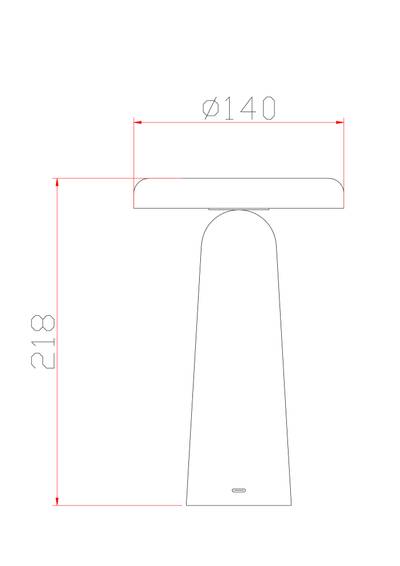 Настольный аккумуляторный светильник FR6109TL-L4B, 4Вт IP20, LED. TM Maytoni