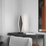 Настольный светодиодный светильник со стеклянным плафоном 308052 LED латунь