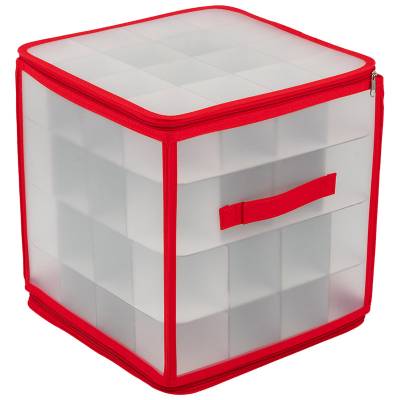 Коробка для хранения елочных игрушек (64 секции), 7 см