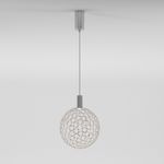 Подвесной светодиодный светильник с металлическим плафоном 90353/1 хром