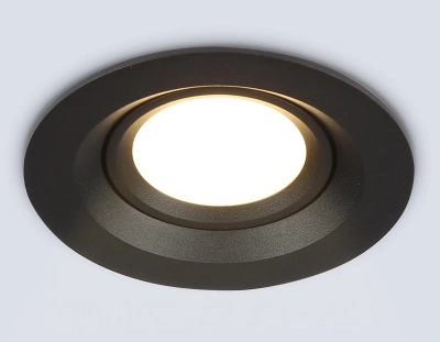 Светильник встраиваемый TN1142 BK черный IP44 GU5.3 D95*38