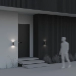 Уличный настенный светильник (бра) Бауэри / Bowery GU10х2 50Вт IP54, O574WL-02B. TM Maytoni