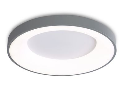 Потолочный светодиодный светильник FZ1402 GR серый IP20 48W 3000K-6500K D500*50 (ПДУ ИК)