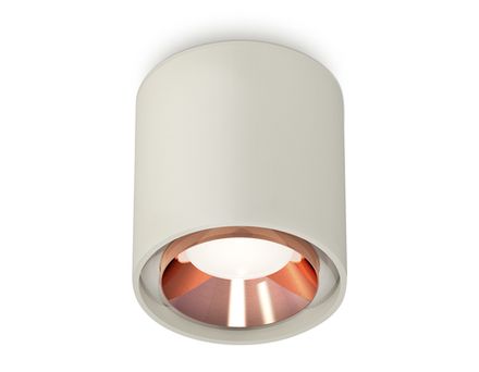 Комплект накладного светильника XS7724005 SGR/PPG серый песок/золото розовое полированное MR16 GU5.3 (C7724, N7035)