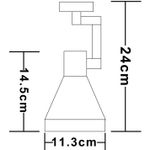 Трековый светильник Arte Lamp NIDO A5108PL-1WH, 1хE27