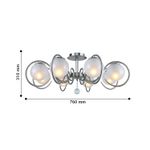 Потолочный светильник Fabbio 2349-8U, 8*E14*40W. ТМ F-Promo