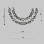 Подвесной светильник Golden Cage 3000К 117Вт, MOD216PL-L42G3K. TM Maytoni