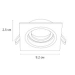 Точечный встраиваемый светильник Arte Lamp TARF A2178PL-1BK, 1хGU10