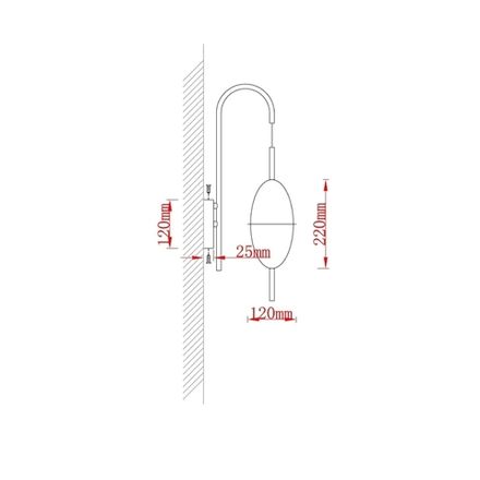 Бра Arte Lamp ANDROMEDA A2089AP-3GO, 1хLED