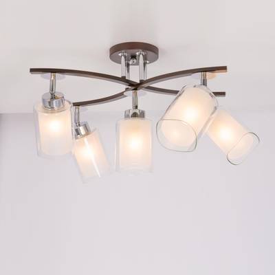 Citilux Фортуна CL156152 Люстра с поворотными плафонами Венге Хром