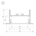 Угол SL-LINIA65-F-135 (Arlight, Металл)