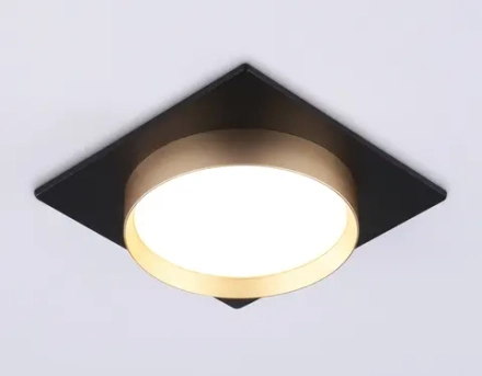 Светильник встраиваемый TN5232 BK/GD черный/золото GX53 max 12W 110*110*35