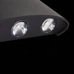 SL089.401.06 Светильник уличный настенный ST-Luce Черный кварцевый LED 6*1W 4000K