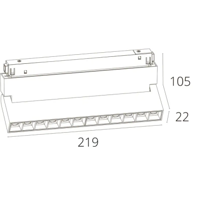 Магнитный трековый светильник Arte Lamp LINEA A4638PL-1WH, 1хLED
