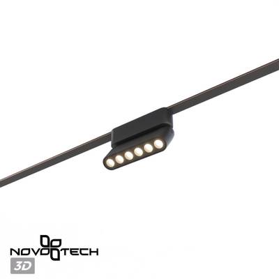359464 SHINO NT24 100 черный Трековый смарт-светильник для низковольтного шинопровода с двумя режимами работы IP20 LED 6W 24V 3000-6000K EASY