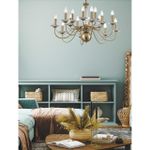 8033/10 CLASSI LN25 16 медь, металл/стекло Люстра подвесная Е14 10*40W 220V INCANTO